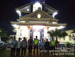 Polsek Belitang III Laksanakan Pengamanan Ibadah Kamis Putih Di Gereja Katolik Diwilayah Polsek Belitang III