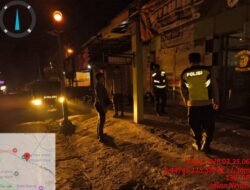 Cegah Gangguan Kamtibmas, Polsek Bebandem Intensifkan Blue Light Patrol di Jalur Utama dan Pemukiman Penduduk 