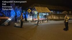 Berikan Rasa Aman kepada Masyarakat, Polsek Bebandem Intensifkan Blue Light Patrol Hingga Dini Hari