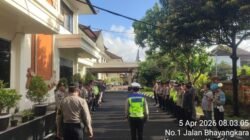 Pergantian Tugas Piket di Mako, Sat Lantas Polres Karangasem Laksanakan Apel Serah Terima Tugas Jaga