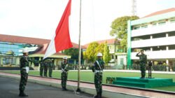 Tingkatkan Kedisiplinan Prajurit, Kodam II/Sriwijaya Gelar Upacara Bendera Mingguan di Lapangan Makodam II/Sriwijaya