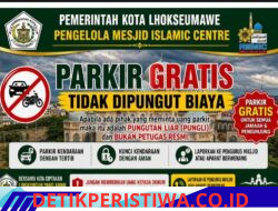 Dinas Syariat Islam Kota Lhokseumawe Larang Pungutan Biaya Parkir di Halaman Masjid Agung Islamic Centre