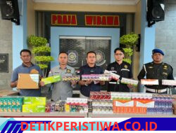 Operasi Gabungan BKCHT Majalengka Amankan 150 Ribu Batang Rokok Ilegal.
