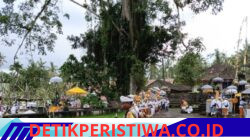 Personil Polsek Rendang Berikan Pengamanan Kegiatan Usaba Pura Dalem Desa Adat Nongan