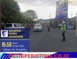 Rutinitas Unit Turjawali Sat Lantas Lakukan Gatur Lalin di Pos 3 Patung Salak Jasri