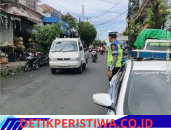 Pastikan Kelancaran Arus Lalulintas, Satlantas Polres Karangasem Intensifkan Gelar Patroli di Seputaran Kota Amlapura