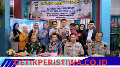 Ngopi Kamtibmas di Buloa, Polisi Ajak Warga Jaga Keamanan Lingkungan