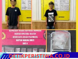 Polrestabes Palembang Bekuk Dua Tersangka Sabu di Ilir Barat I, Permufakatan Jahat Diterapkan