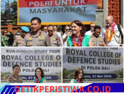 Perkuat Strategi, Keamanan dan Pertahanan, Polda Bali Terima Kunjungan Kehormatan Delegasi Royal College of Defence Studies Inggris