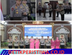 Kapolda Bali Pimpin Upacara Sertijab dan Pelantikan Pejabat Baru Polda Bali