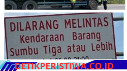 Satlantas polres Pekalongan gelar operasi truk sumbu tiga secara humanis.