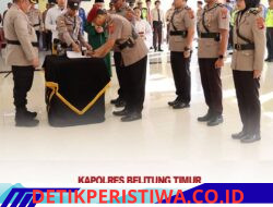 Kapolres Belitung Timur Hari Ini Pimpin Sertijab Beberapa Perwira 