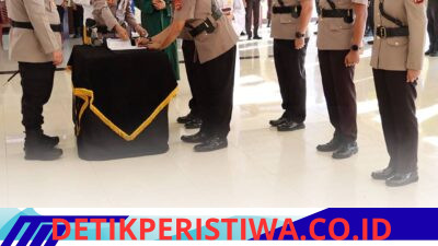 Kapolres Belitung Timur Pimpin Sertijab Kasat Res dan Kapolsek Gantung 