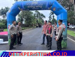 Pastikan Jalan Santai May Day Berjalan Damai dan Lancar, Polda Bali Amankan Jalur Jalan Renon