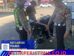 Tingkatkan Kedisiplinan Berlalulintas di Jalan Raya, Satlantas Polres Karangasem Intensifkan Tilang Manual