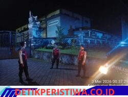 Jaga Kondusifitas Situasi Kamtibmas, Polsek Bebandem Gelar Blue Light Patrol Hingga Dini Hari