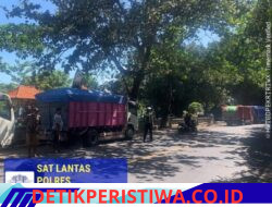 Satlantas Polres Karangasem Berikan Himbauan, Tidak Sembarangan Parkir Truk di Kawasan Obyek Wisata Candidasa