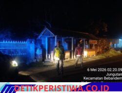 Jaga Kamtibmas Tetap Kondusif, Polsek Bebandem Gelar Blue Light Patrol Hingga Dini Hari