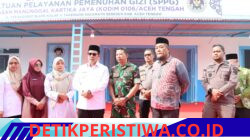 Dandim 0106/Aceh Tengah Hadiri Peresmian MBG di Asrama Kompi Blang Kolak dua