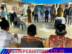 Kapolsek Simpang Jernih Kawal Pemilihan Geuchik Gampong Tampor Paloh