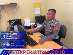 Sat Lantas Polres Karangasem Berikan Pelayanan Prima kepada Masyarakat, Proses Kepengurusan BPKB Cepat, Mudah, dan Transparan
