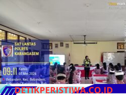 Melalui Police Goes To School” Safety Riding, Sat Lantas Polres Karangasem Edukasi Siswa Siswi SMP N 2 Bebandem Etika dalam Berlalulintas  