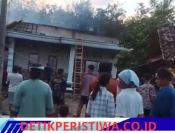 Jago Merah Lalap Rumah Dan Warung Embah Wiji Warga Desa Argo Mulyo Belitang Jaya