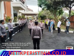 Rutinitas Piket Propam Lakukan Pengawasan dan Pengecekan Personil Piket Fungsi