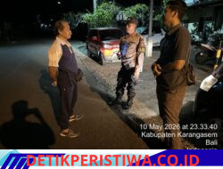 Tingkatkan Keamanan Wilayah Hukumnya, Polsek Selat Rutin Gelar Blue Light Patrol 