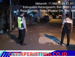 Cegah dan Antisipasi Gangguan Kamtibmas, Polsek Bebandem Gelar Patroli KRYD di Jalur Rawan dan Obyek Vital