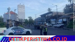 Rutinitas Unit Turjawali Sat Lantas Lakukan Gatur Lalin, di Pos 3 Patung Salak Jasri