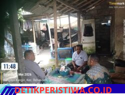 Didampingi Kepala Dusun (Kadus) Kecicang Islam Bhabinkamtibmas Desa Bungaya Kangin Sambangi Warga, Ingatkan Waspada Curanmor dan Penipuan Online