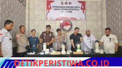 Komitmen Dalam Memberantas Narkotika Polres Langsa Musnahkan 2,5 kg Sabu