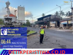 Cegah Lakalantas, Unit Turjawali Sat Lantas Lakukan Gatur Lalin di Pos 3 Patung Salak Jasri