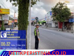 Cegah Lakalantas, Anggota Lantas Polres Karangasem Rutin Lakukan PH Pagi di MAN Amlapura