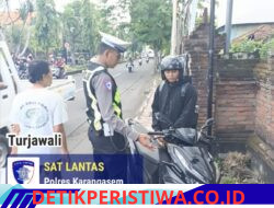 Tingkatkan Kedisiplinan Jalan Raya, Satlantas Polres Karangasem Intensifkan Tilang Manual