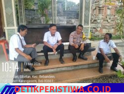 Perkuat Sinergitas, Bhabinkamtibmas Desa Sibetan Perkuat Koordinasi dengan Kewilayahan
