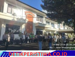 Jelang Pergantian Tugas Piket Kaga di Mako, Sat Lantas Polres Karangasem Ikuti Apel Serah Terima Tugas Jaga