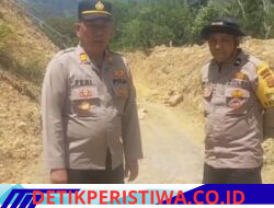Respon Cepat Kapolsek Bintang Tinjau Jalur Tertutup Longsor, Koordinasi Cepat dengan BPBD untuk Pemulihan Akses