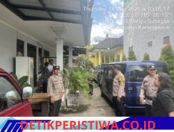 Berikan Rasa Aman kepada Umat Kristiani, Personel Polres Karangasem Amankan Perayaan Kenaikan Yesus Kristus