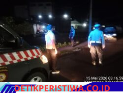 Jaga Keamanan Dini Hari, Polsek Bebandem Gelar Blue Light Patrol di Objek Vital dan Pemukiman Penduduk