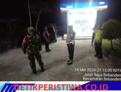 Sinergitas Tanpa Batas, TNI-Polri Gelar Patroli 3 Pilar Jaga Keamanan Malam di Bebandem