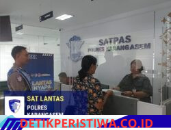 Wujudkan Pelayanan Prima, Satpas Polres Karangasem Laksanakan Pelayanan dengan Santun, Senyum, Sapa dan Salam
