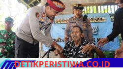 Sentuhan Kasih Kapolres Karangasem dalam Bakti Sosial, Serahkan Bantuan Kursi Roda bagi Penyandang Disabilitas