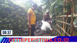 Pastikan Proyek Infrastruktur Berjalan Lancar, Bhabinkamtibmas Polsek Bebandem Pantau Proyek Pembangunan Jalan Desa Macang