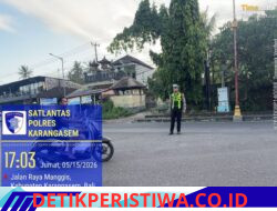 Rutinitas Unit Turjawali Sat Lantas Melaksanakan Pengaturan dan Penjagaan di Pos 3 Patung Salak Jasri