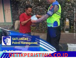 Tingkatkan Kedisiplinan Jalan Raya, Satlantas Polres Karangasem Intensifkan Tilang Manual