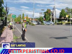 Pastikan Kelancaran Arus Lalu Lintas, Personil Lantas Lakukan Gatur Lalin di Ktl 2