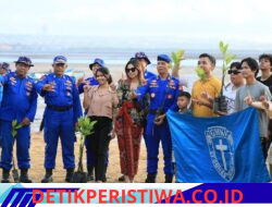 Aksi Sosial Ditpolairud Polda Bali, Tanam 1.000 Mangrove di Pulau Pudut Tanjung Benoa