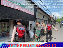 Sinergitas TNI-Polri Gelar Patroli 3 Pilar, Jaga Kondusifitas Wilayah Bebandem
